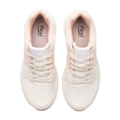 Tenis Con Capsula de Aire Confort Para Dama Flexi 131503 Beige