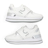 Tenis Sneaker Para Dama Capa de Ozono 616801 Blanco Plata