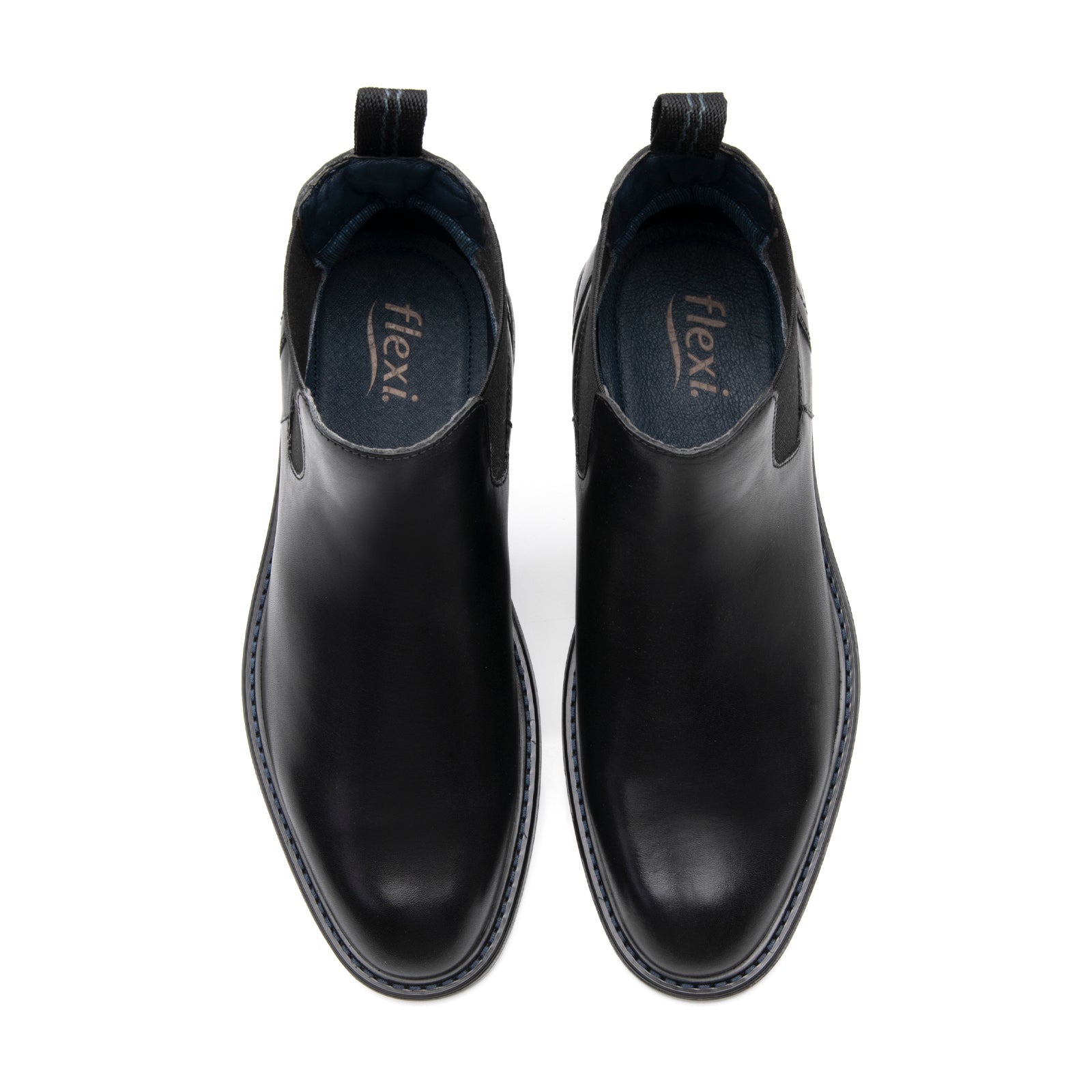 Bota Chelsea Casual Para Caballero Flexi 419406 Negro