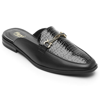 Slipper Casual Dama Flexi Hayek 126603 Negro