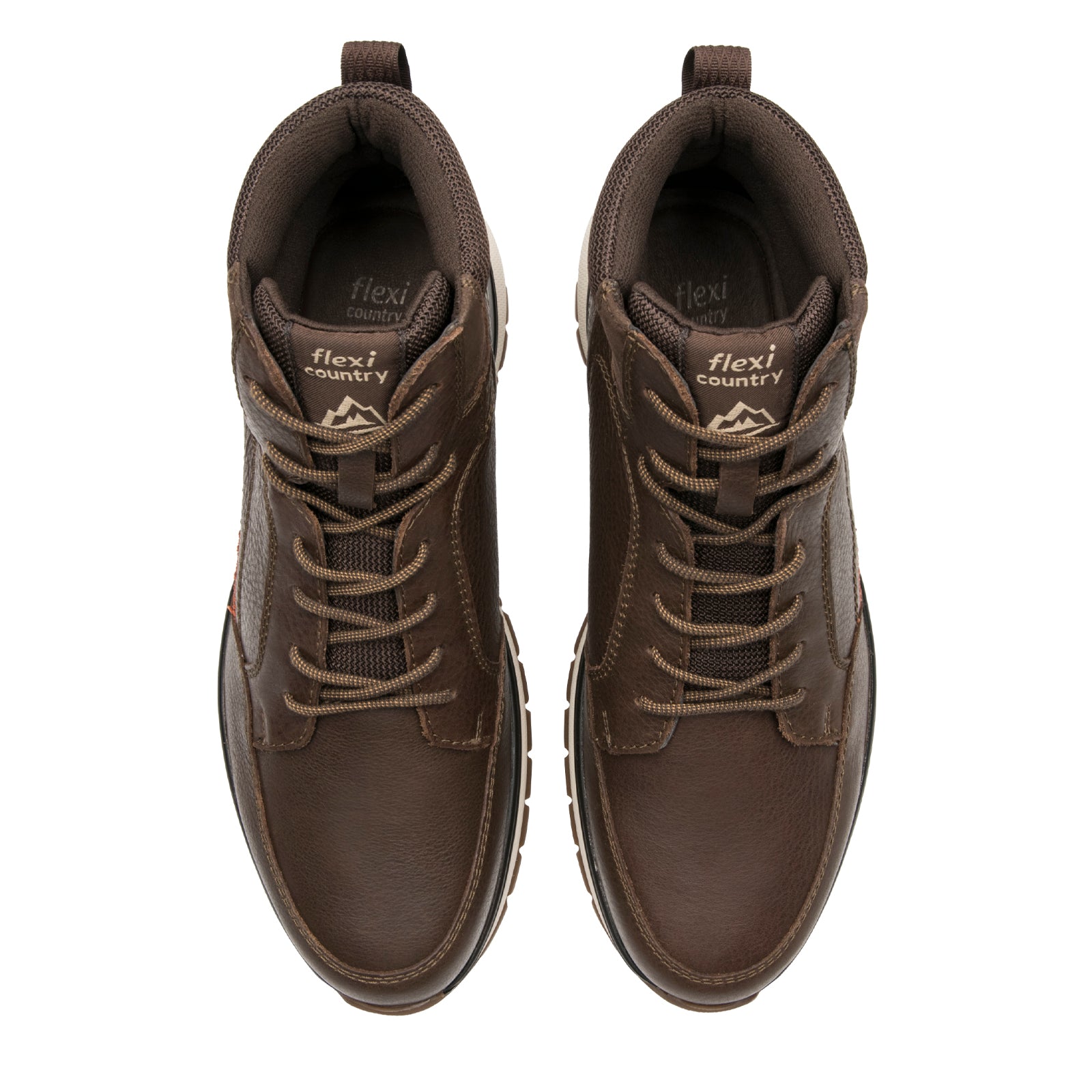Botín Casual Para Caballero Flexi Country 401016 Chocolate