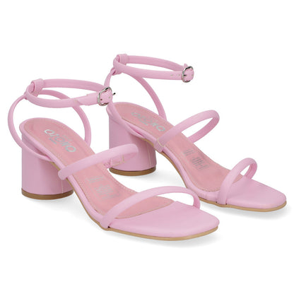 Sandalia de Tacón Dama Capa de Ozono 657201 Rosa