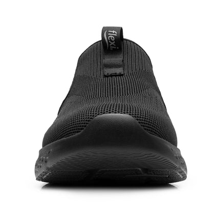 Tenis Slip On Confort Para Caballero Flexi 415507 Negro