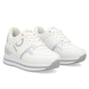 Tenis Sneaker Para Dama Capa de Ozono 616801 Blanco Plata