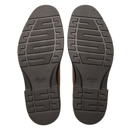 Zapato Derby Formal Casual Para Caballero Flexi 419407 Tan