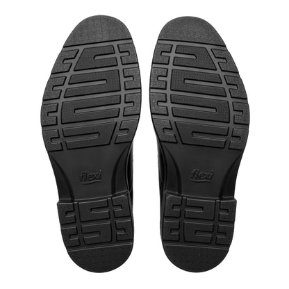 Zapato Derby Vestir Casual Para Caballero Flexi 419405 Negro