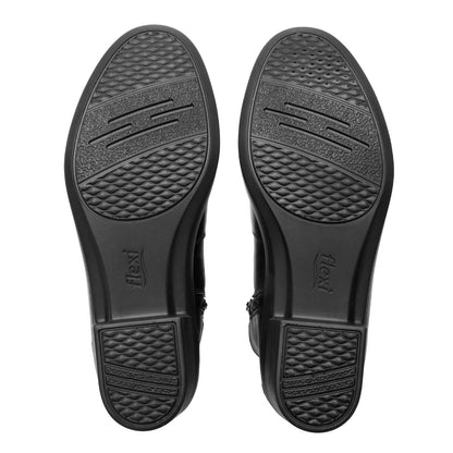 Botín Casual Confort Hebilla Para Dama Flexi 130008 Negro