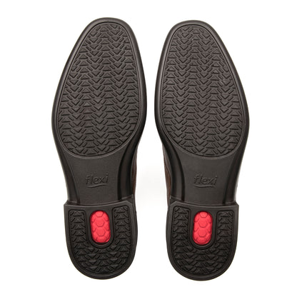 Zapato De Vestir Elegante Para Caballero Flexi 422202 Tan
