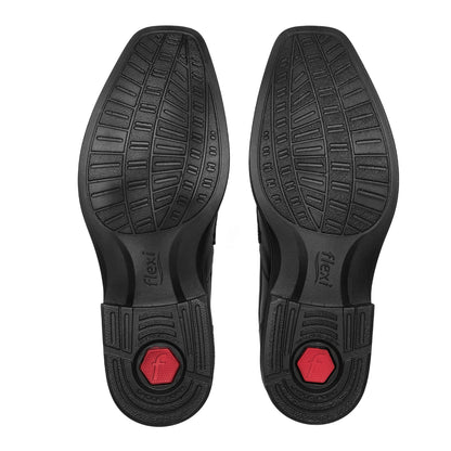 Zapato Mocasín Semivestir Para Caballero Flexi 406410 Negro