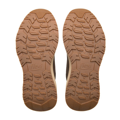 Tenis Confort Chunky Casual Para Caballero Flexi 420903 Café