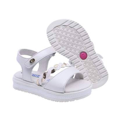 Sandalia Coqueta para niña en sintético perla casandra con arco preformado