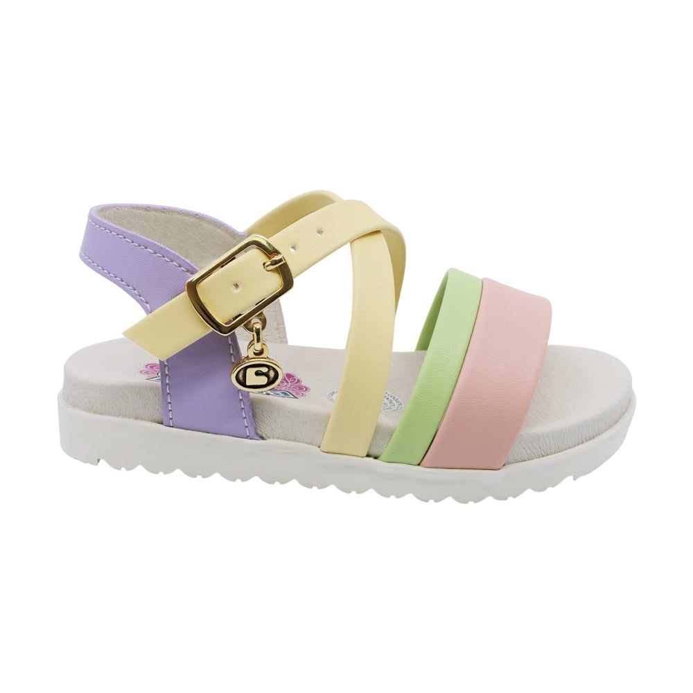 Sandalia Coqueta para niña en sintético lila cameron con acolchada