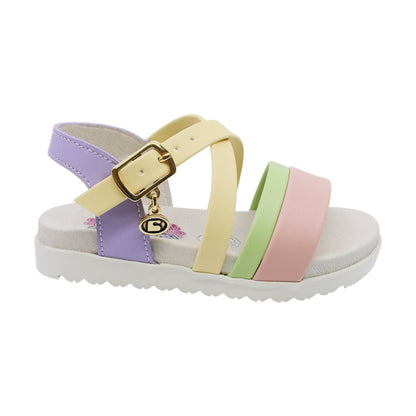 Sandalia Coqueta para niña en sintético lila cameron con acolchada