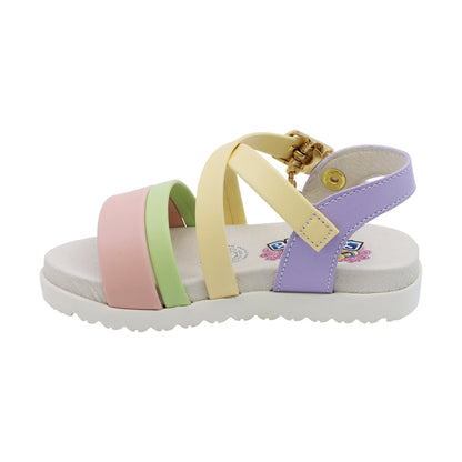 Sandalia Coqueta para niña en sintético lila cameron con acolchada
