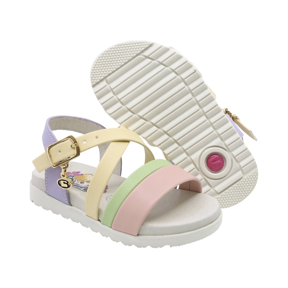 Sandalia Coqueta para niña en sintético lila cameron con acolchada