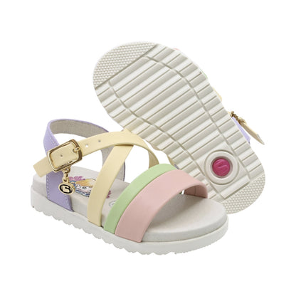 Sandalia Coqueta para niña en sintético lila cameron con acolchada