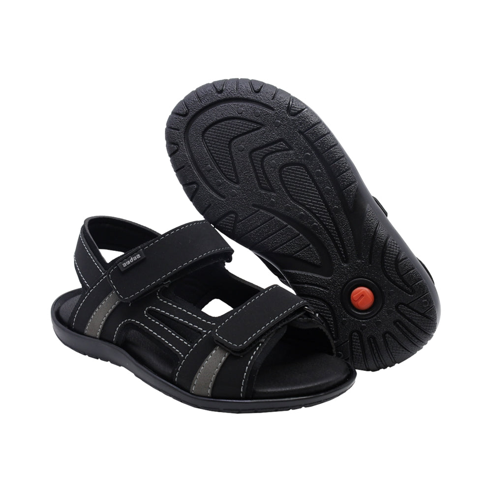 Sandalia Audaz para niño en sintético negro Reactor con tira de contacto