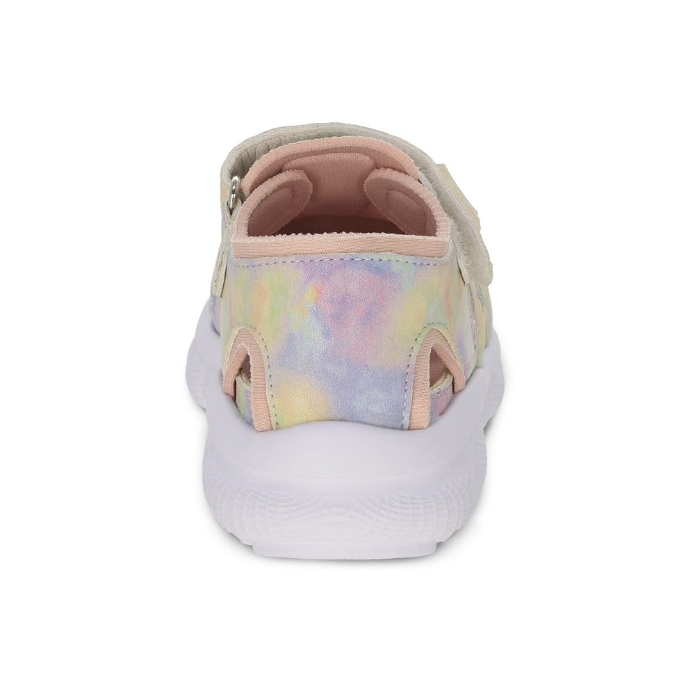 Sandalia Coqueta para niña en sintético multi Waffle con tira de contacto