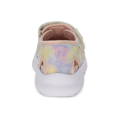 Sandalia Coqueta para niña en sintético multi Waffle con tira de contacto