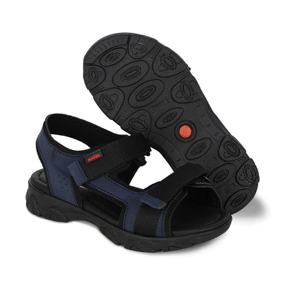 Sandalia Audaz para niño en sintético azul Tapiocca con doble de tira de contacto