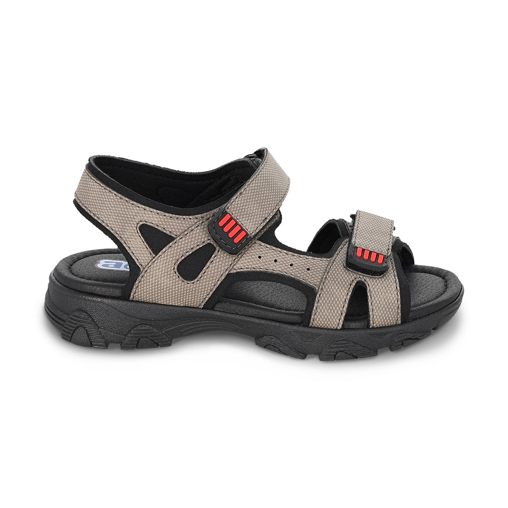 Sandalia Audaz para niño en sintético gris Tapiocca con doble de tira de contacto