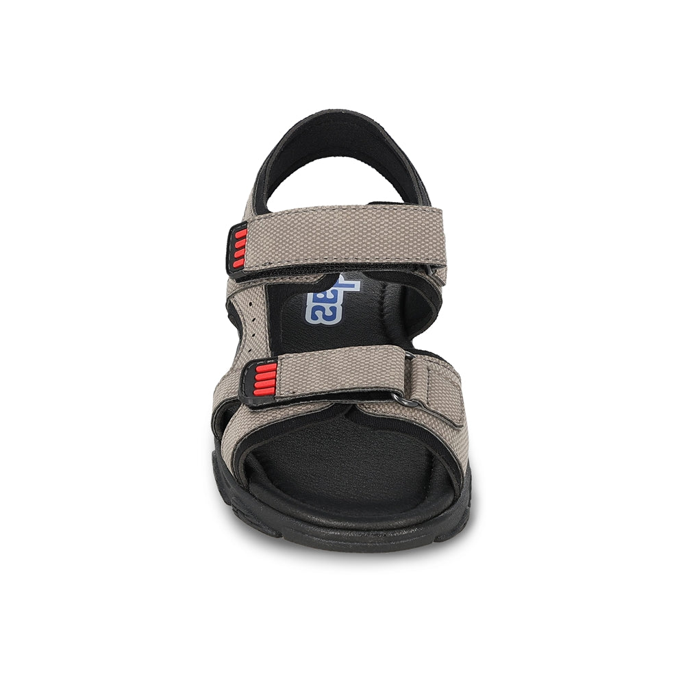 Sandalia Audaz para niño en sintético gris Tapiocca con doble de tira de contacto