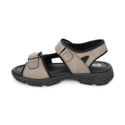 Sandalia Audaz para niño en sintético gris Tapiocca con doble de tira de contacto