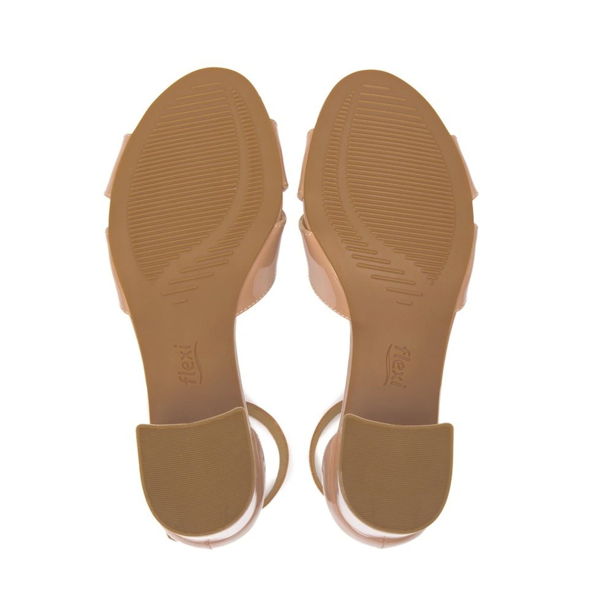 Sandalias Con Tacón Flexi 106414 Nude Transpirable Confort