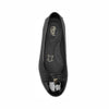 Ballerina Flat Flexi Negro Para Mujer Confort 116310 Moderna