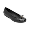 Ballerina Flat Flexi Negro Para Mujer Confort 116310 Moderna