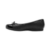 Ballerina Flat Flexi Negro Para Mujer Confort 116310 Moderna