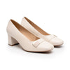 Zapatilla Flexi Con Tacon De Mujer 119707 Beige Comfort Walk