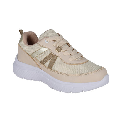 Tenis Coqueta para niña en sintético beige Balu con agujeta