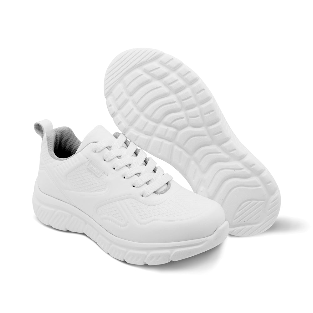 Tenis escolar Audaz para niño en piel blanco Balú con diseño texturizado