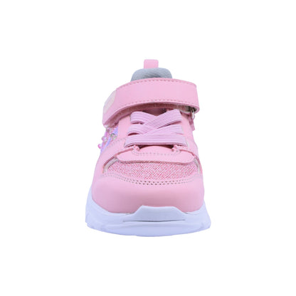Tenis Coqueta para niña en sintético rosa con suela antiderrapante.