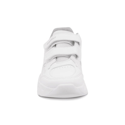 Tenis escolar Audaz para niño sintético blanco Alien con doble tira de contacto