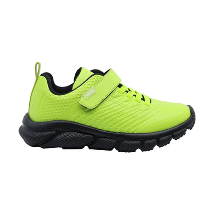 Tenis Audaz para niño en sintético  amarillo Bugsy con agujeta y tira de contacto