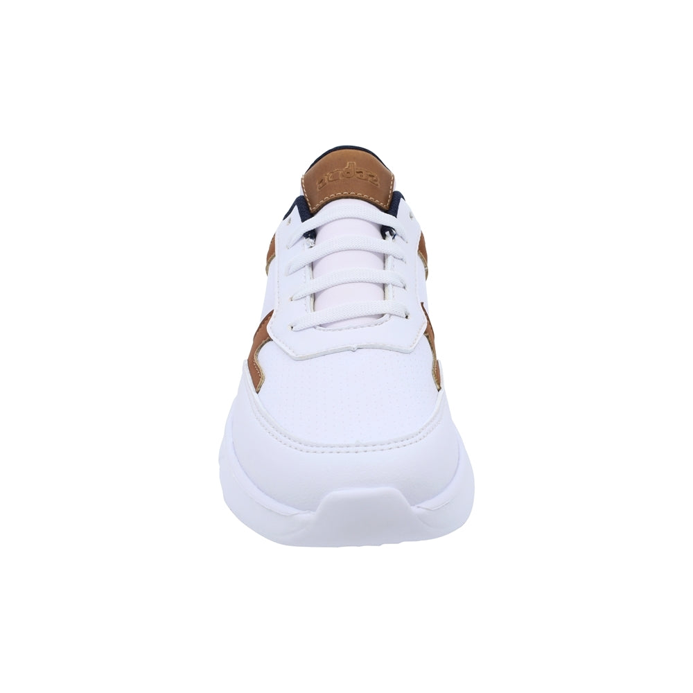 Tenis Audaz para niño en sintético  azul marino fifteen con detalles en contraste