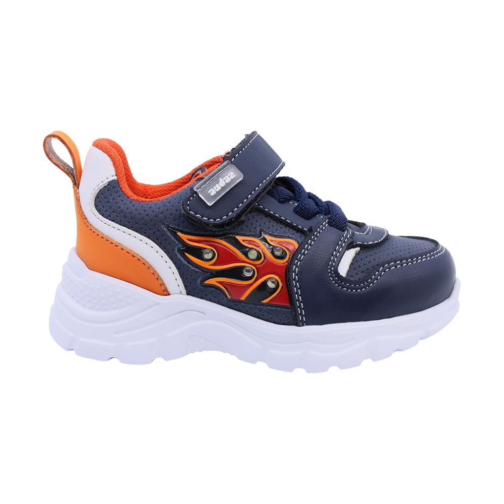 Tenis Audaz para niño en sintético negro Nemo con tira de contacto.