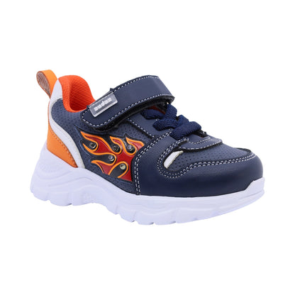 Tenis Audaz para niño en sintético negro Nemo con tira de contacto.