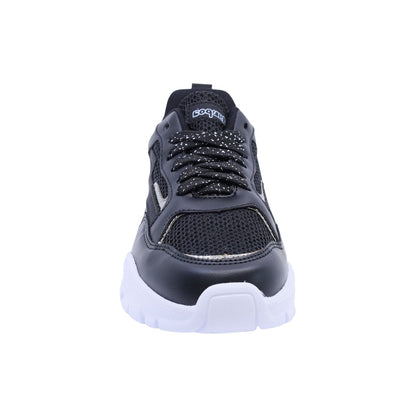 Tenis Coqueta para niña en sintético negro Twenty four con suela chunky