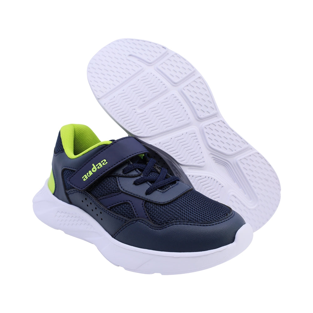 Tenis Audaz para niño en sintetico azul marino Twenty seven con tira de contacto