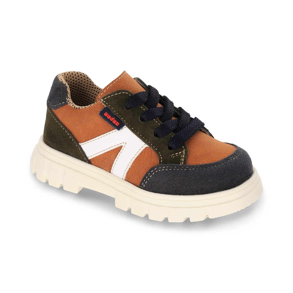 Zapato Audaz para niño en sintético miel Thunder con agujeta elástica