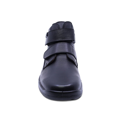 Bota escolar Audaz para niño de piel negro Tadeo con doble tira de contacto