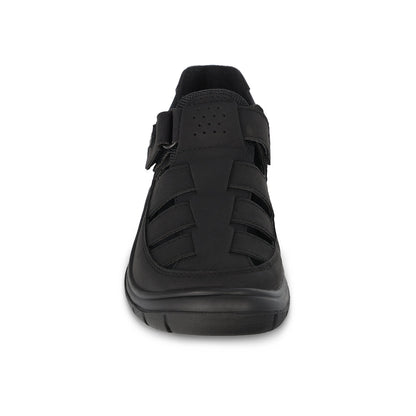 Sandalia Audaz para niño en sintético negro Monkey con tira de contacto