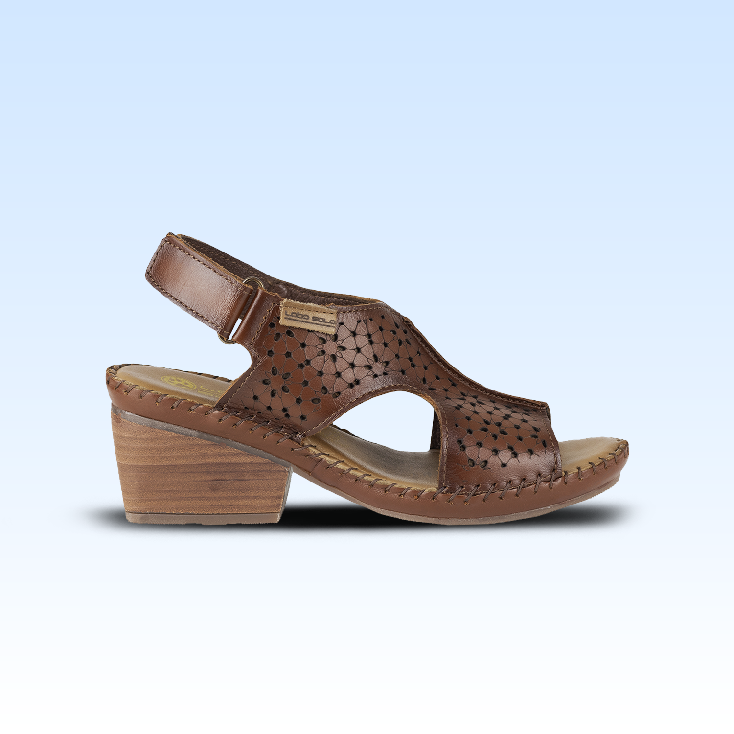 Sandalia Casual Para Dama Lobo Solo 2240 Orange