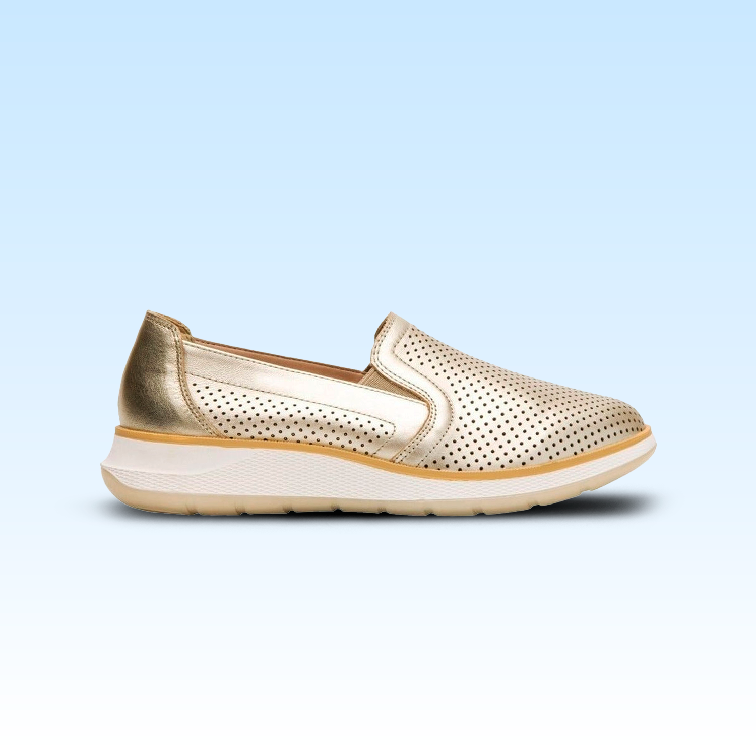 Slip On Casual Dama Flexi Rosaura 119302 Oro