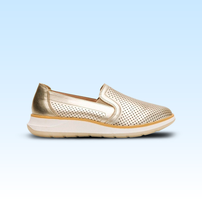 Slip On Casual Dama Flexi Rosaura 119302 Oro