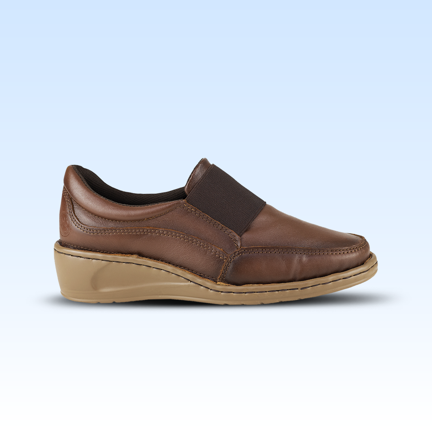 Zapato Casual Dama Lobo Solo 4841 Algodón Caoba