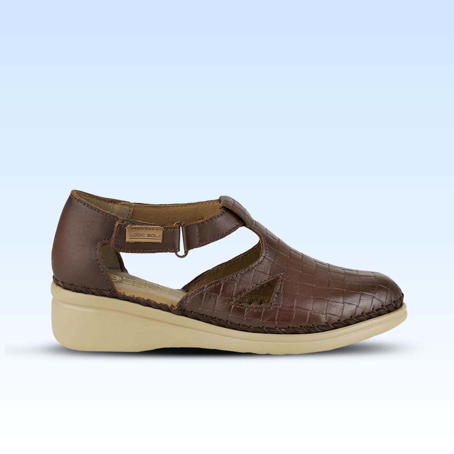 Zapato Choclo Dama Lobo Solo 4729 Caoba